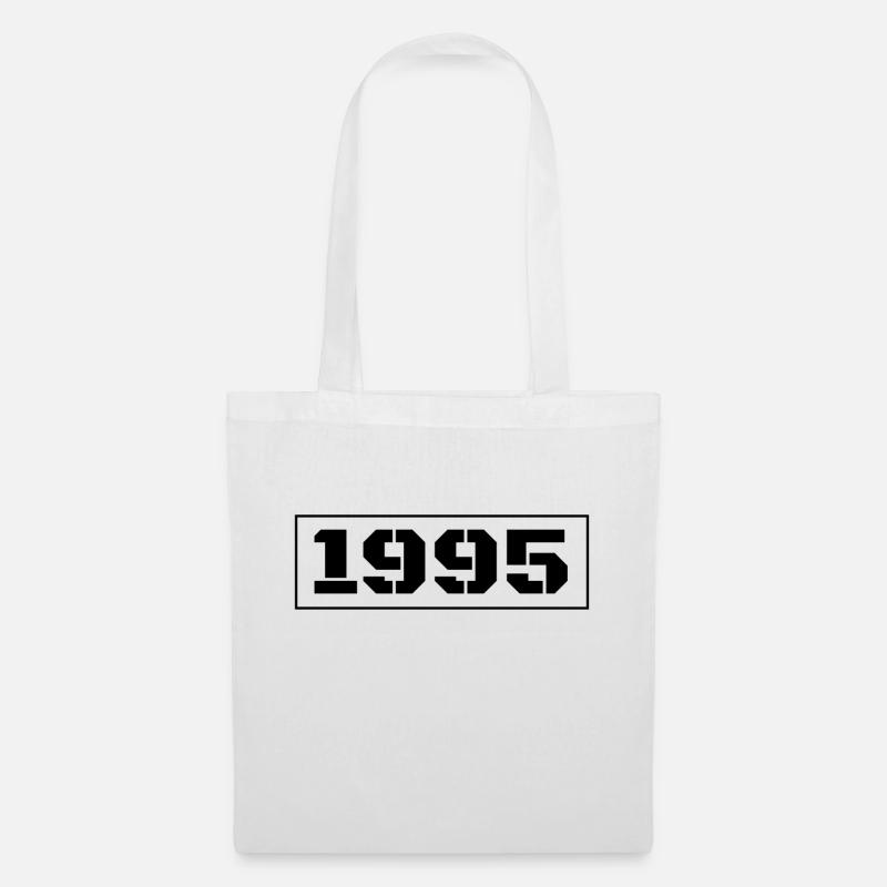 1995 black - Stoffbeutel - Weiß