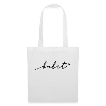 Babet Cursive Name - Tote Bag - white - Front