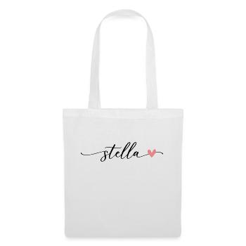 Stella Name Calligraphy Font - Tote Bag - white - Front