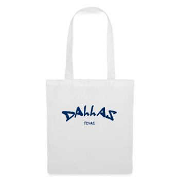 Dallas - Texas - États-Unis - Amérique - Sac en tissu - blanc - Devant