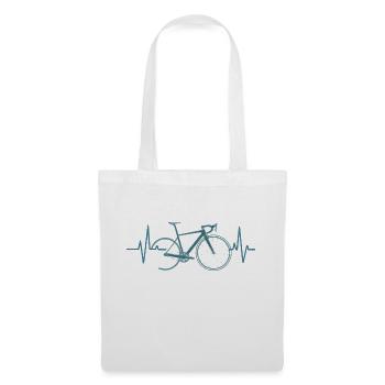 Heartbeat Bike Cardio Puls Bike - Tote Bag - white - Front