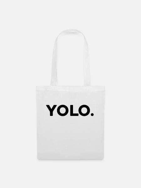 Yolo - riskieren - Stoffbeutel - Weiß