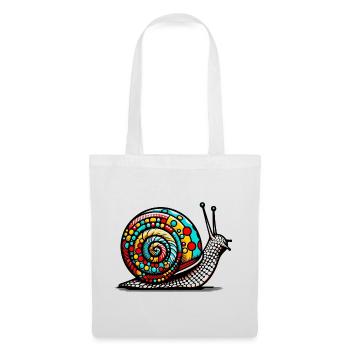 Escargot - Sac en tissu - blanc - Devant