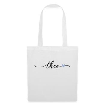 Theo Name Calligraphy Font - Tote Bag - white - Front
