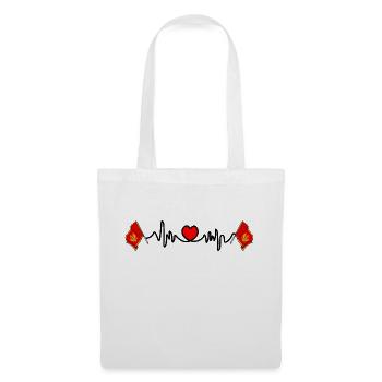 Heart rate cardio for Montenegro - Tote Bag - white - Front