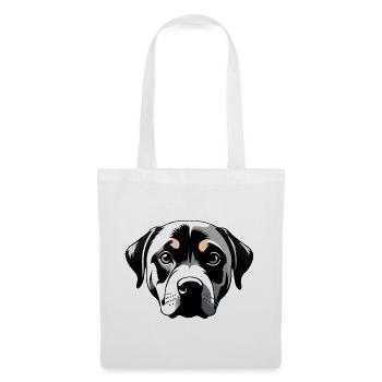 Labrador Retriever Kopf - Pet Dog Sticker - Stoffbeutel - Weiß - Vorne