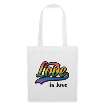 Mois de la fierté LGBT - Love is Love - Sac en tissu - blanc - Devant
