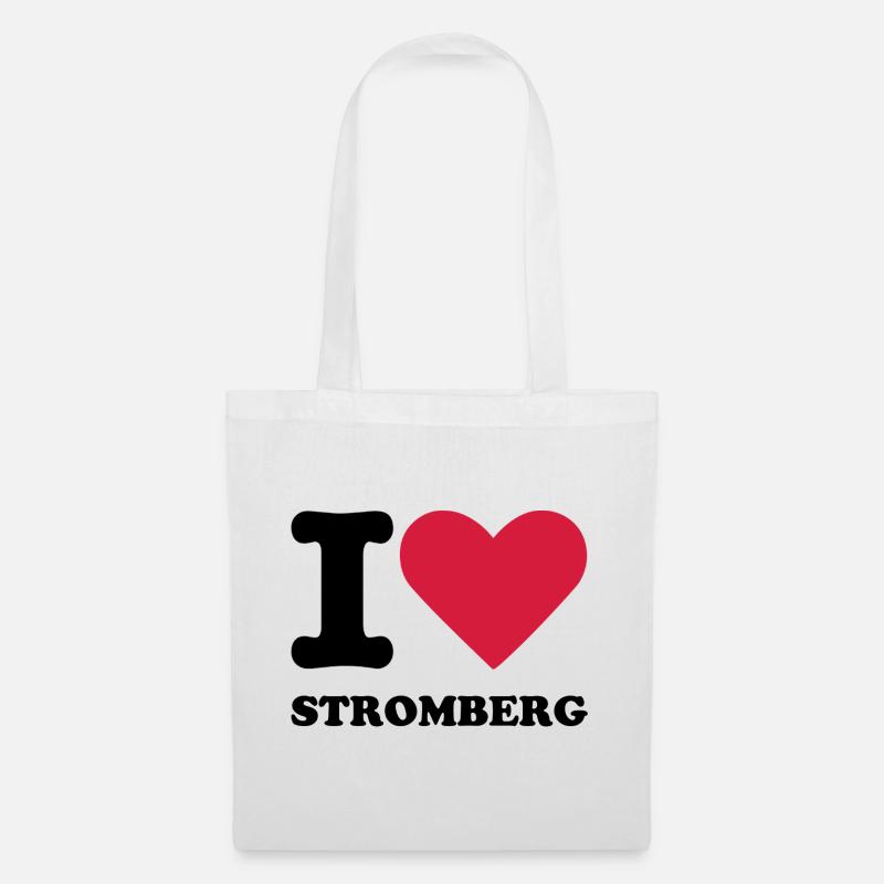 Stromberg Mit Spruch I Love Stromberg - Stoffbeutel - Weiß