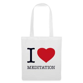 I love meditation - Tote Bag - white - Front