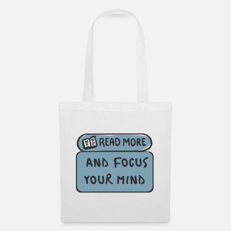 Read More Focus Your Mind - Tote Bag - white