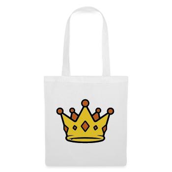 Vecteur des joyaux de la couronne du Roi d’Or - Sac en tissu - blanc - Devant