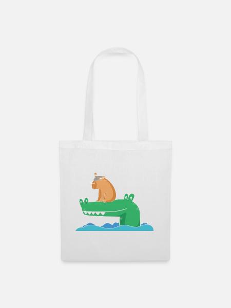 Capybara Capibara - Stoffbeutel - Weiß