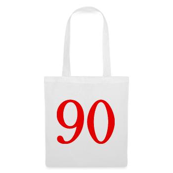 90. 90 YEARS. 90th ANNIVERSARY. 90 YEARS ANNIVERSARY. - Tote Bag - white - Front