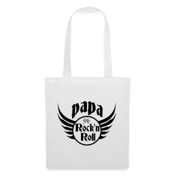 Papa Rock and Roll Skull Wings - Tote Bag - white - Front