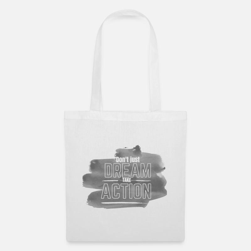 Dream and Action - Tote Bag - white