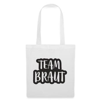 Team Braut - Stoffbeutel - Weiß - Vorne