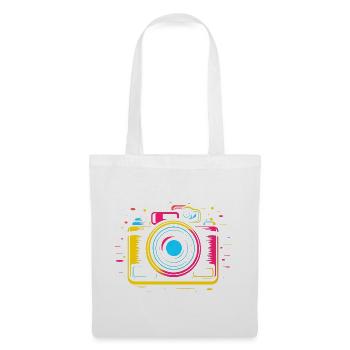 Photo Camera Retrowave - Tote Bag - white - Front