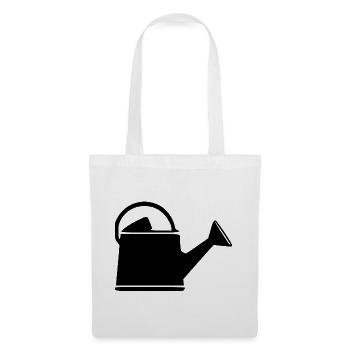 Gießkanne Garten Geschenk  Gärtner  - Stoffbeutel - Weiß - Vorne
