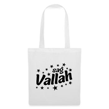 Sag Vallaha Jugendslang Schwur Spruch - Stoffbeutel - Weiß - Vorne
