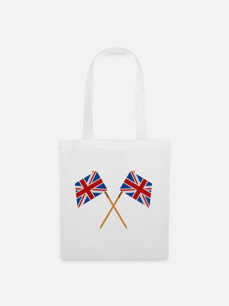 Flagge Großbritanniens - Stoffbeutel - Weiß
