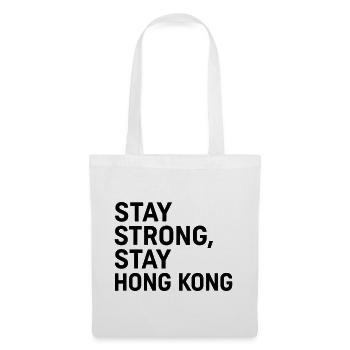 Bleib stark, bleib Hongkong - Stoffbeutel - Weiß - Vorne