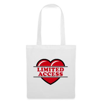 Limited Access (Herz, Herzchen, Liebe / Red 2C) - Stoffbeutel - Weiß - Vorne