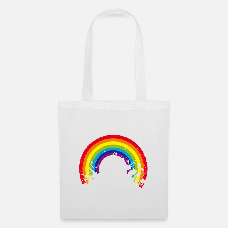 rainbow regenbogen - Stoffbeutel - Weiß
