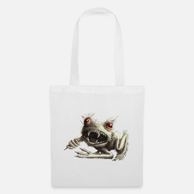 Werfrosch - Frog with toothpick - Tote Bag - white