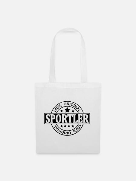 Sportler - Stoffbeutel - Weiß