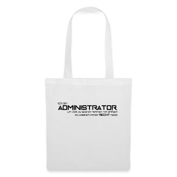 ADMINISTRATEUR - Sac en tissu - blanc - Devant