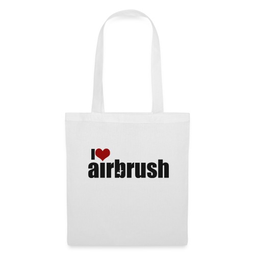I Love airbrush - Stoffbeutel