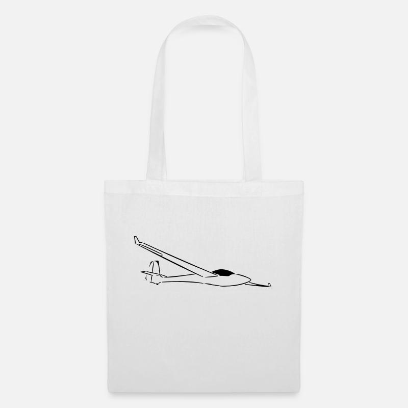 Segelflugzeug Libelle Geschenkidee Segelflieger - Stoffbeutel - Weiß