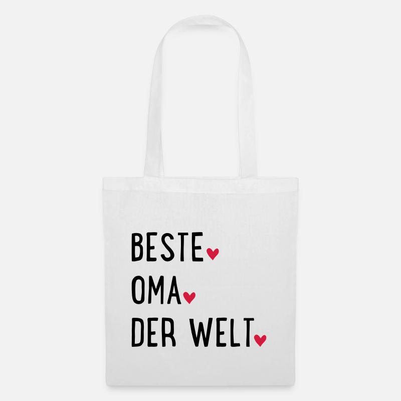 Beste Oma - Stoffbeutel - Weiß