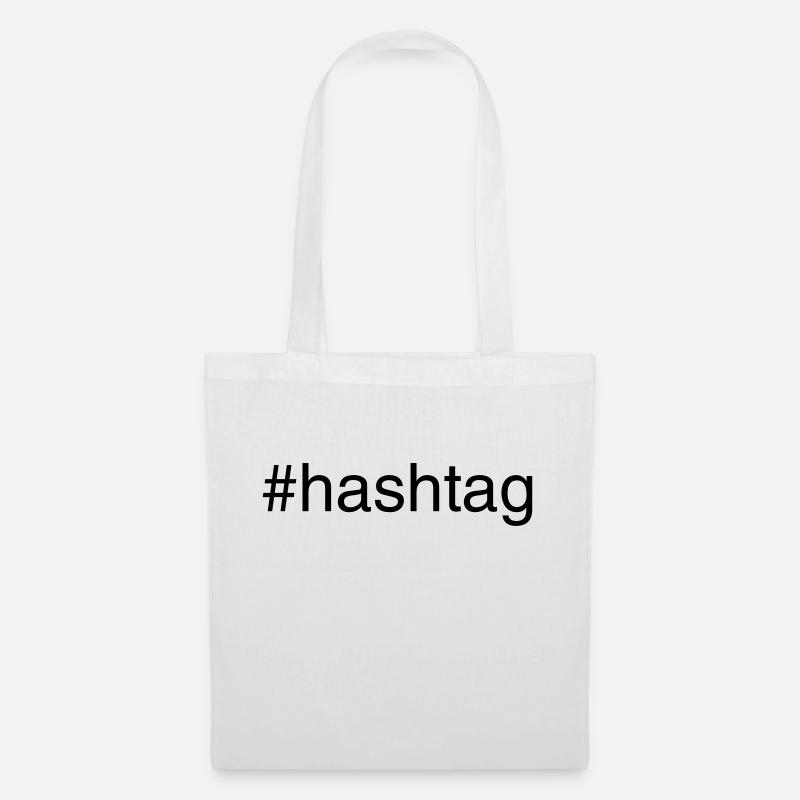 #hashtag - Tote Bag - white