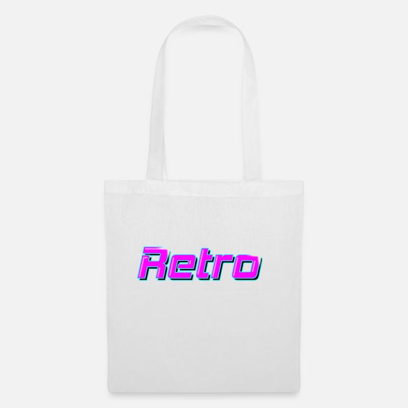 Retro - Stoffbeutel - Weiß