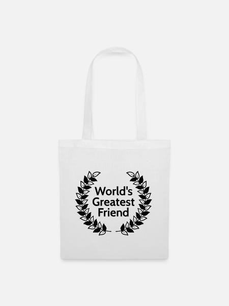 Worlds greatest friend - Stoffbeutel - Weiß