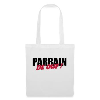 Parrain de ouf ! - Sac en tissu - blanc - Devant