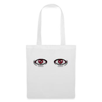 2 grosse Augen - Stoffbeutel - Weiß - Vorne