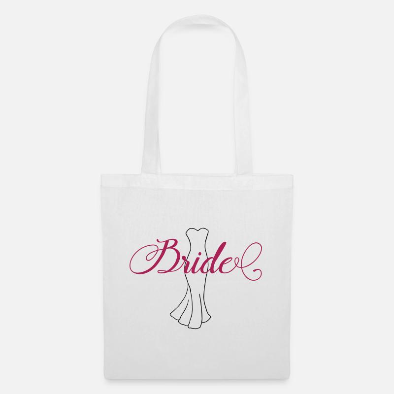 Team Bride Dress 1 - Stoffbeutel - Weiß