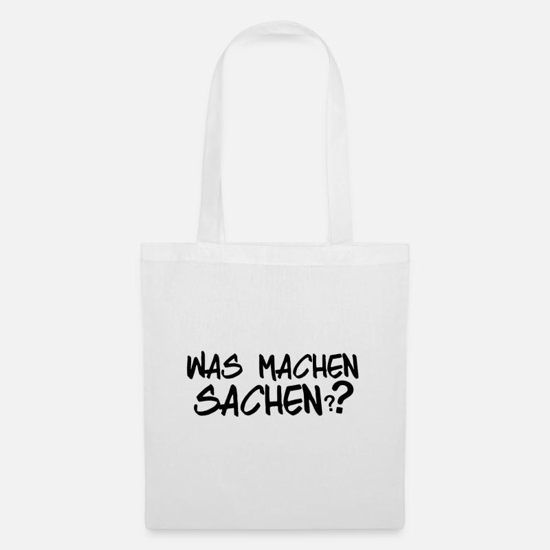 Was machen Sachen - Stoffbeutel - Weiß