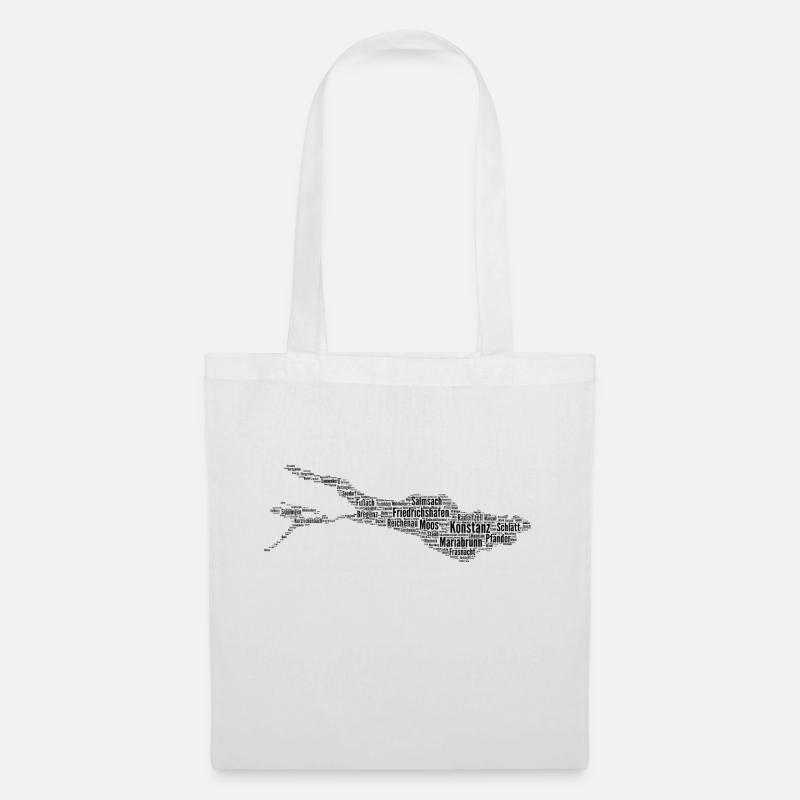Lake Constance | Cloud | black - Tote Bag - white