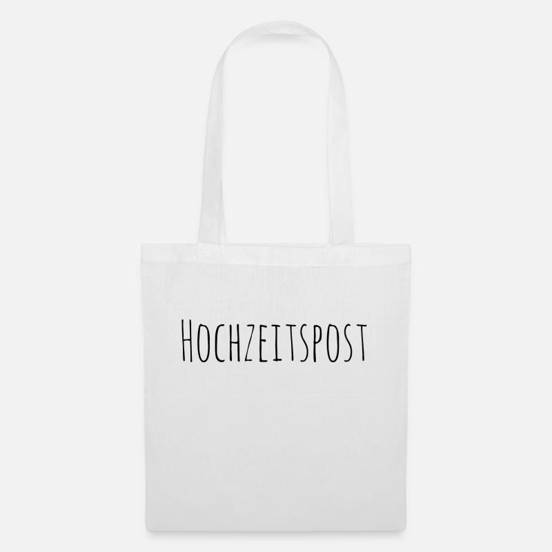 Sticker - Hochzeitspost - Stoffbeutel - Weiß