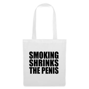 Smoking shrinks the penis - Stoffbeutel - Weiß - Vorne