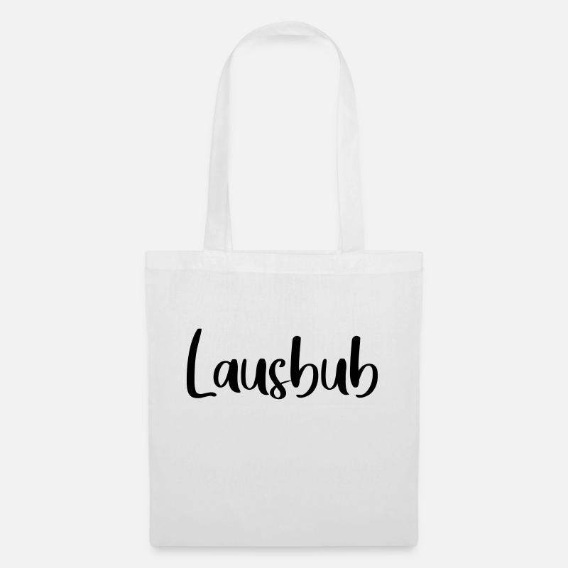 Lausbub - freche wilde Jungs - Stoffbeutel - Weiß