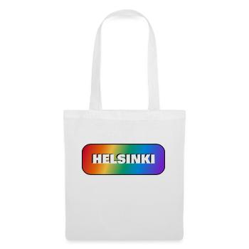 HELSINKI PRIDE GAY FLAG RAINBOW - Tote Bag - white - Front
