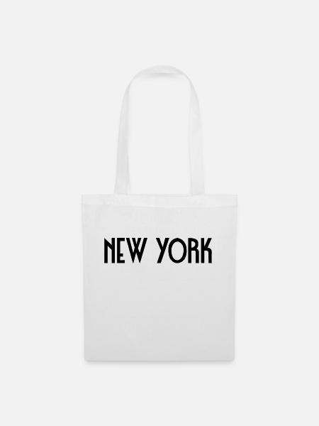 New York - Stoffbeutel - Weiß