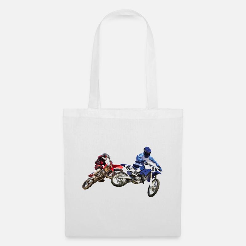 Motocross - Stoffbeutel - Weiß