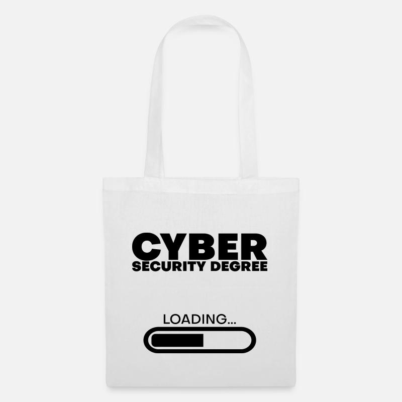 Cyber Security Degree Loading 4 - Stoffbeutel - Weiß