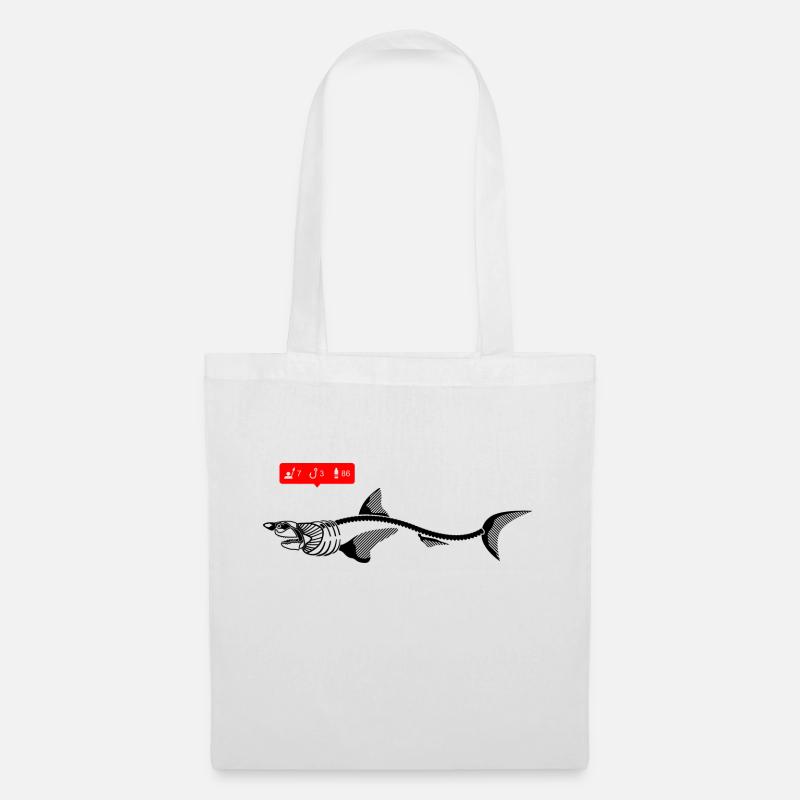 Insta Shark - Stoffbeutel - Weiß