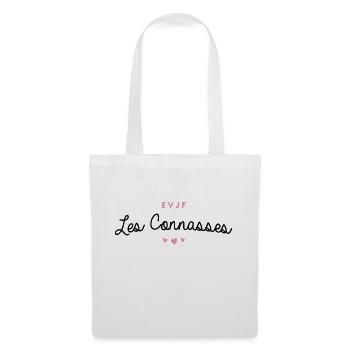 T-shirt EVJF "Les Connasses" - Sac en tissu - blanc - Devant
